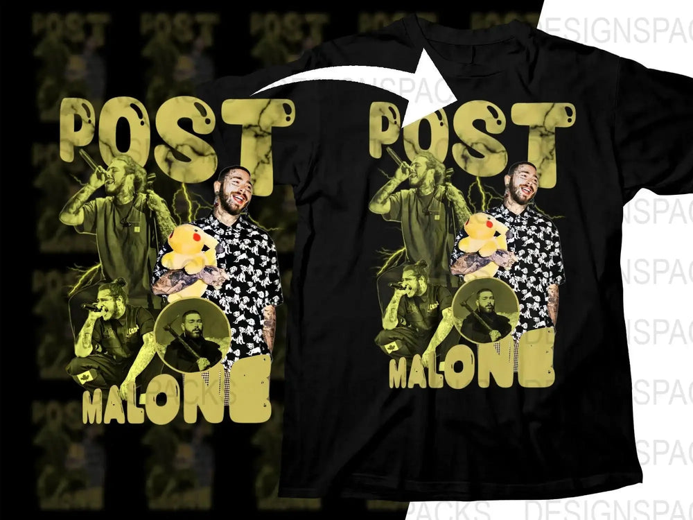 Unique Post Malone Concert Graphic Png Digital Download