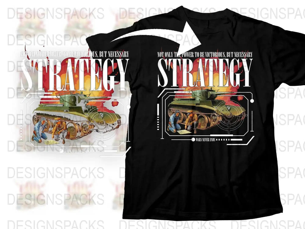 Unique Strategy Tank and Soldiers Png Digital Download