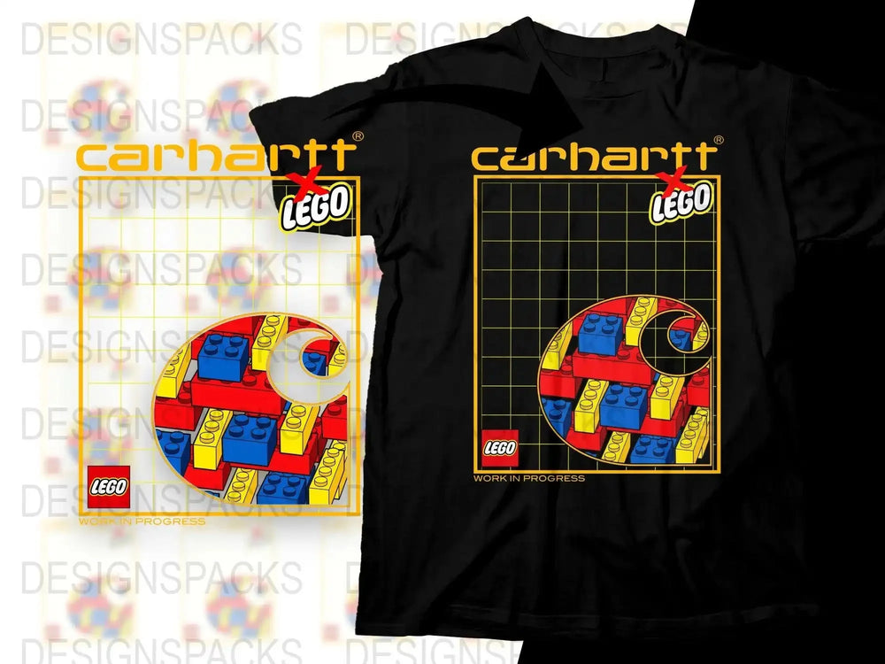 Unique Streetwear Brand and LEGO Collaborative Graphic Png Digital Download