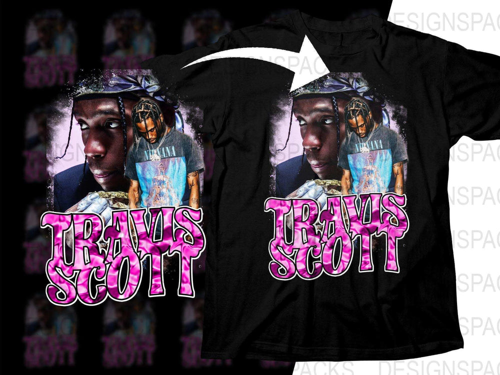 Unique Travis Scott Graphic Print Png Digital Download