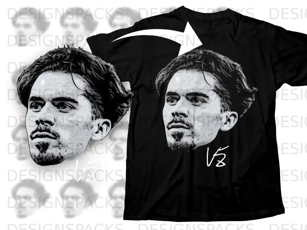 Bold Artistic Portrait Face Printed T-Shirt