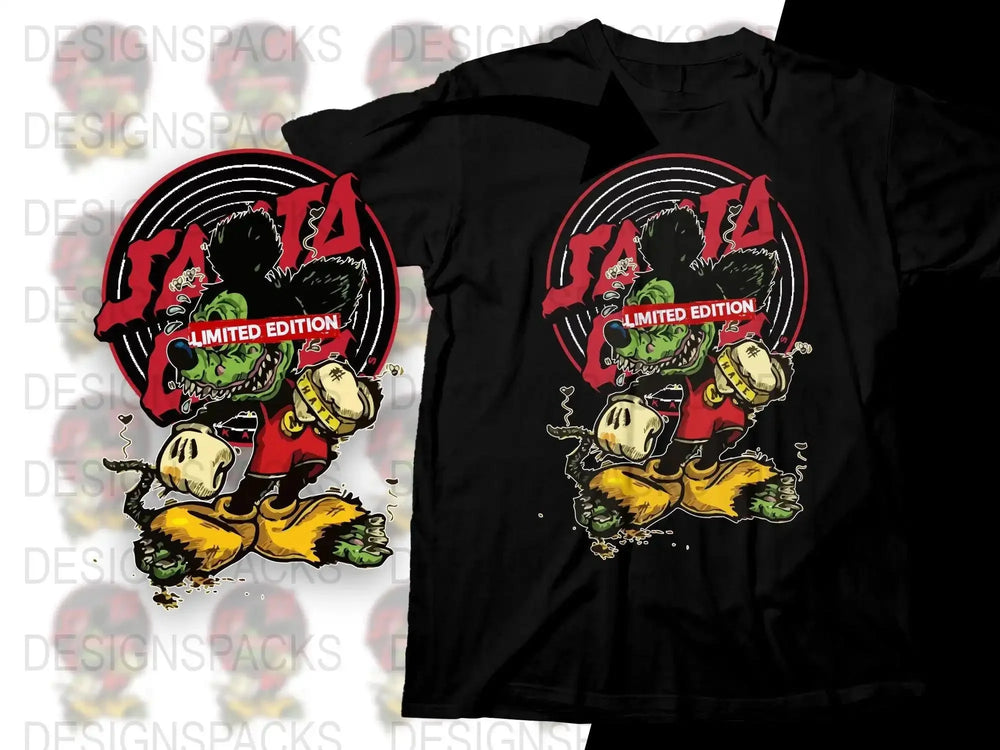 Unique Zombie Mickey Boxing Design Png Digital Download