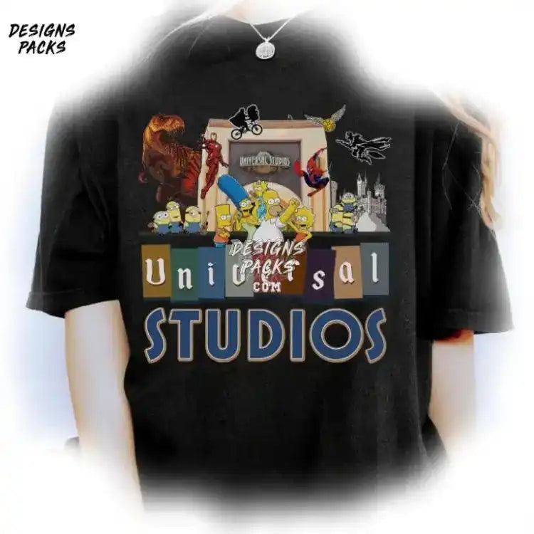 Universal Studios Family Group Trip Png Design