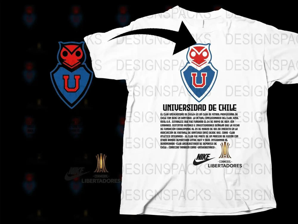 Universidad de Chile Emblem Soccer Png Digital Download