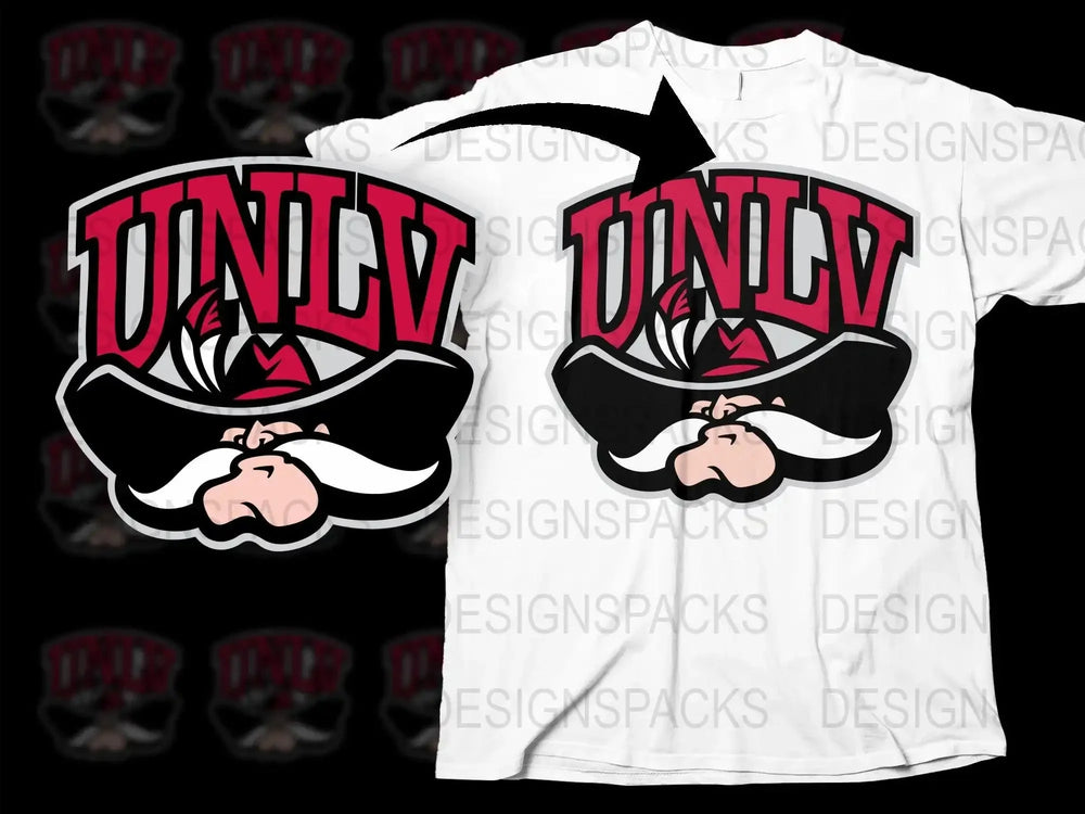 UNLV Rebels College Football Png Digital Download