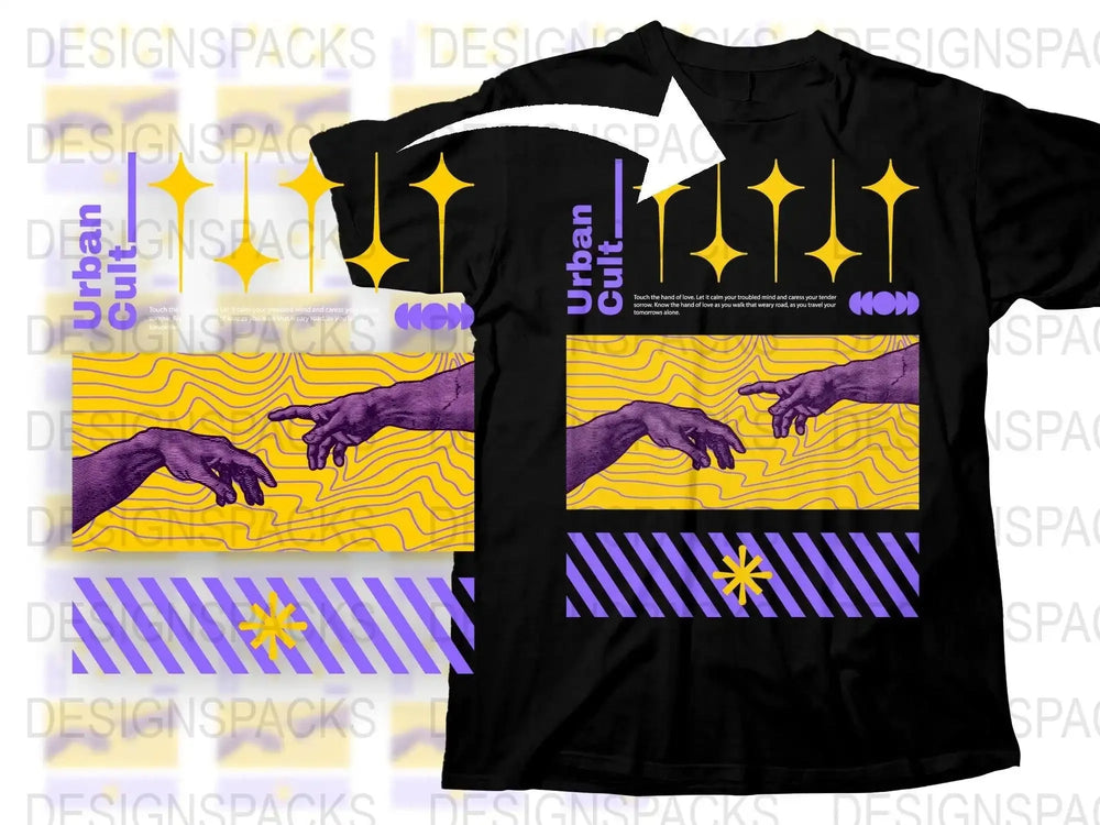 Urban Cult Graphic Art Design Unisex Png Digital Download