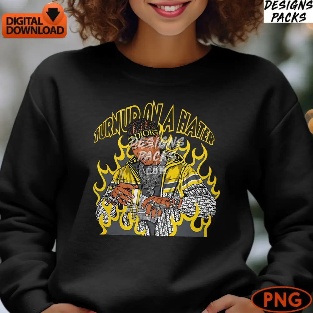 Urban Hip Hop Style Digital Art Instant Download Streetwear Fashion Png Dope Graphics For Custom