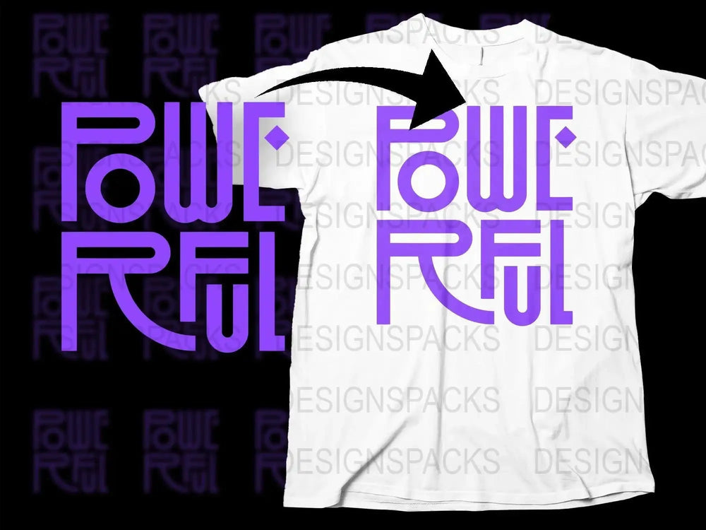 Urban Power Retro Logo Design Png Digital Download