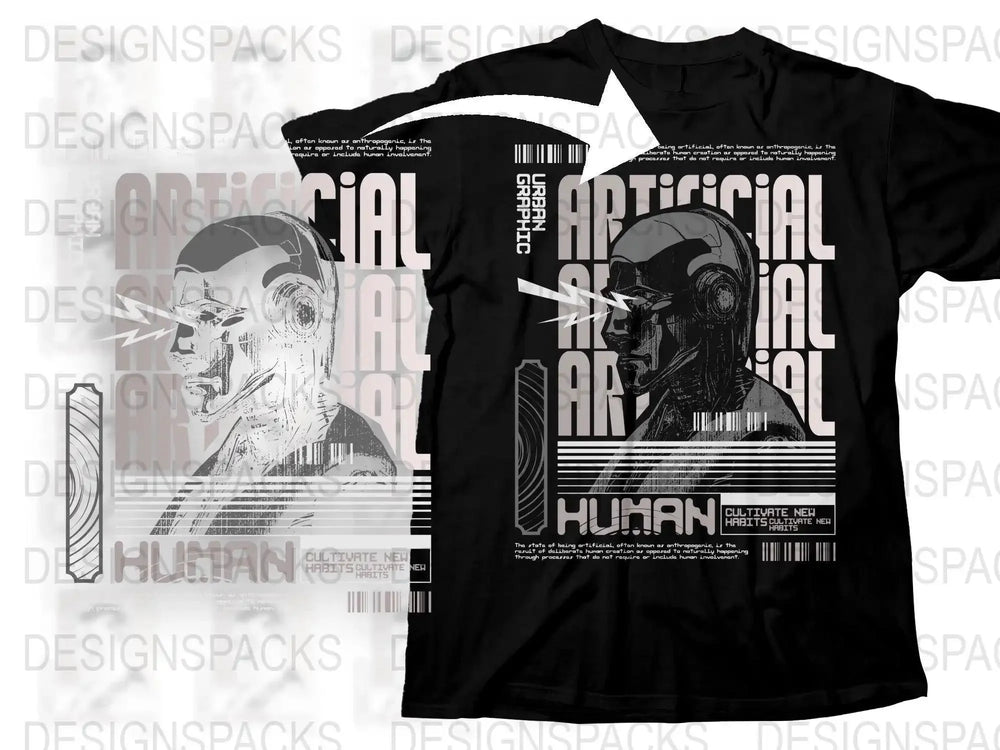 Urban Street Style Artificial Human Graphic Png Digital Download