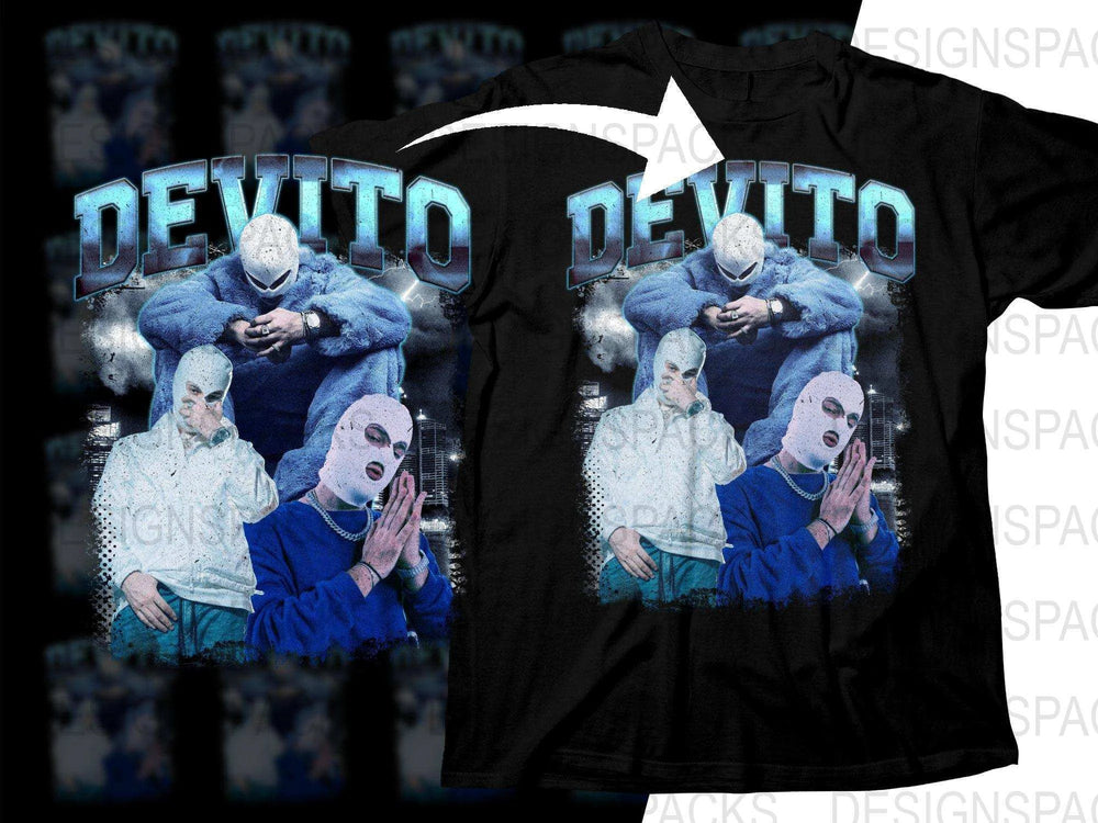 Urban Style De Vito Graphic Printed Cotton Png Digital Download