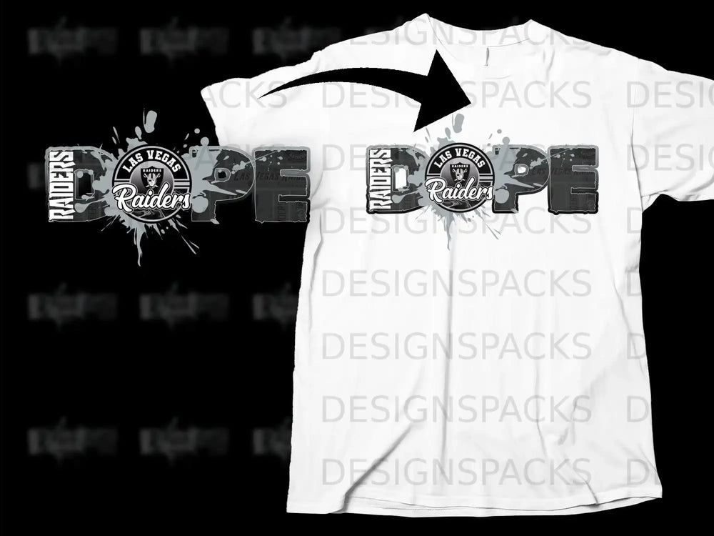 Las Vegas Raiders Dope Graphic Tee Shirt Design