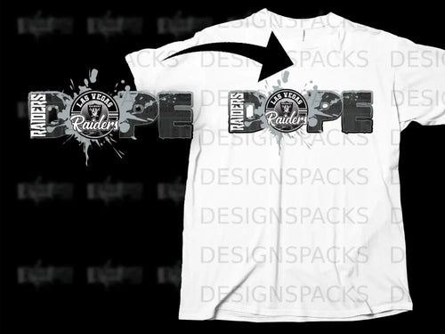 Las Vegas Raiders Dope Graphic Tee Shirt Design