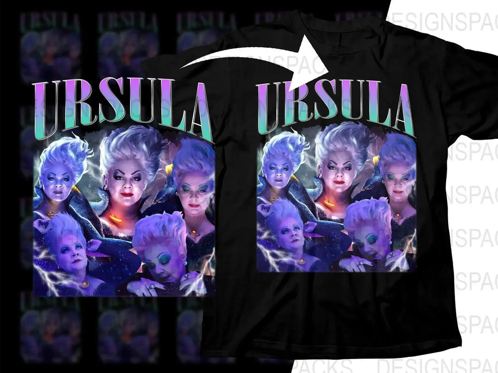 Ursula Bootleg Cartoon Mermaid Movie Artistic Png Digital Download