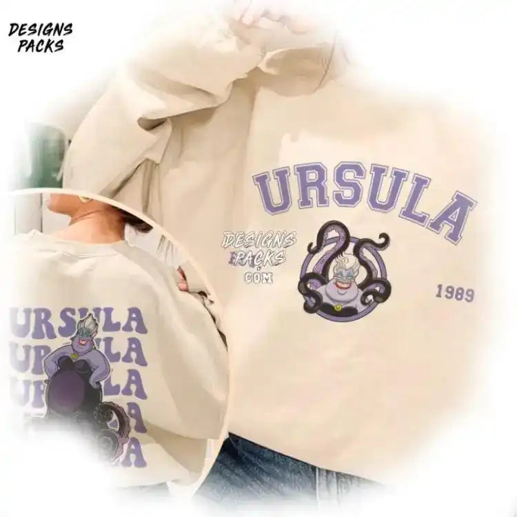 Ursula Little Mermaid Cartoon Png Design