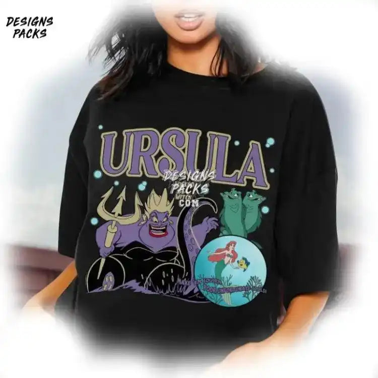 Ursula Villains Poor Unfortunate Cartoon The Little Mermaid Png Design