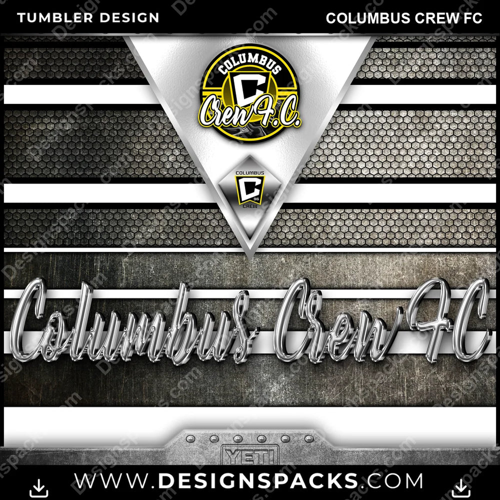 US Soccer YETI Columbus Crew FC Tumbler Digital Wrap Design Download