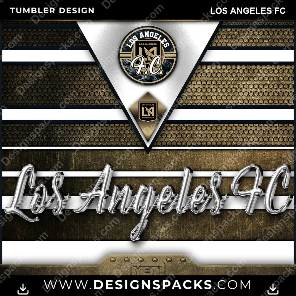 US Soccer YETI Los Angeles FC Tumbler Digital Wrap Design Download
