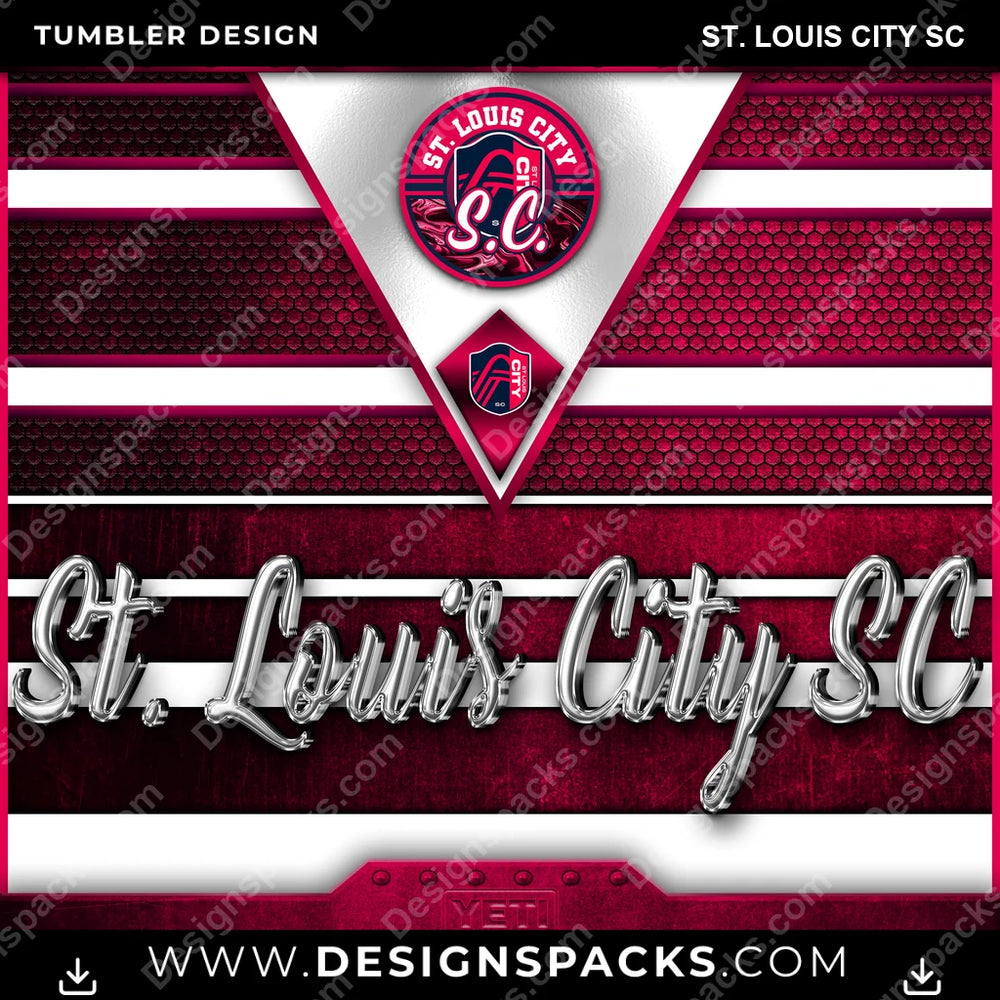 US Soccer YETI St. Louis City SC Tumbler Digital Wrap Design Download