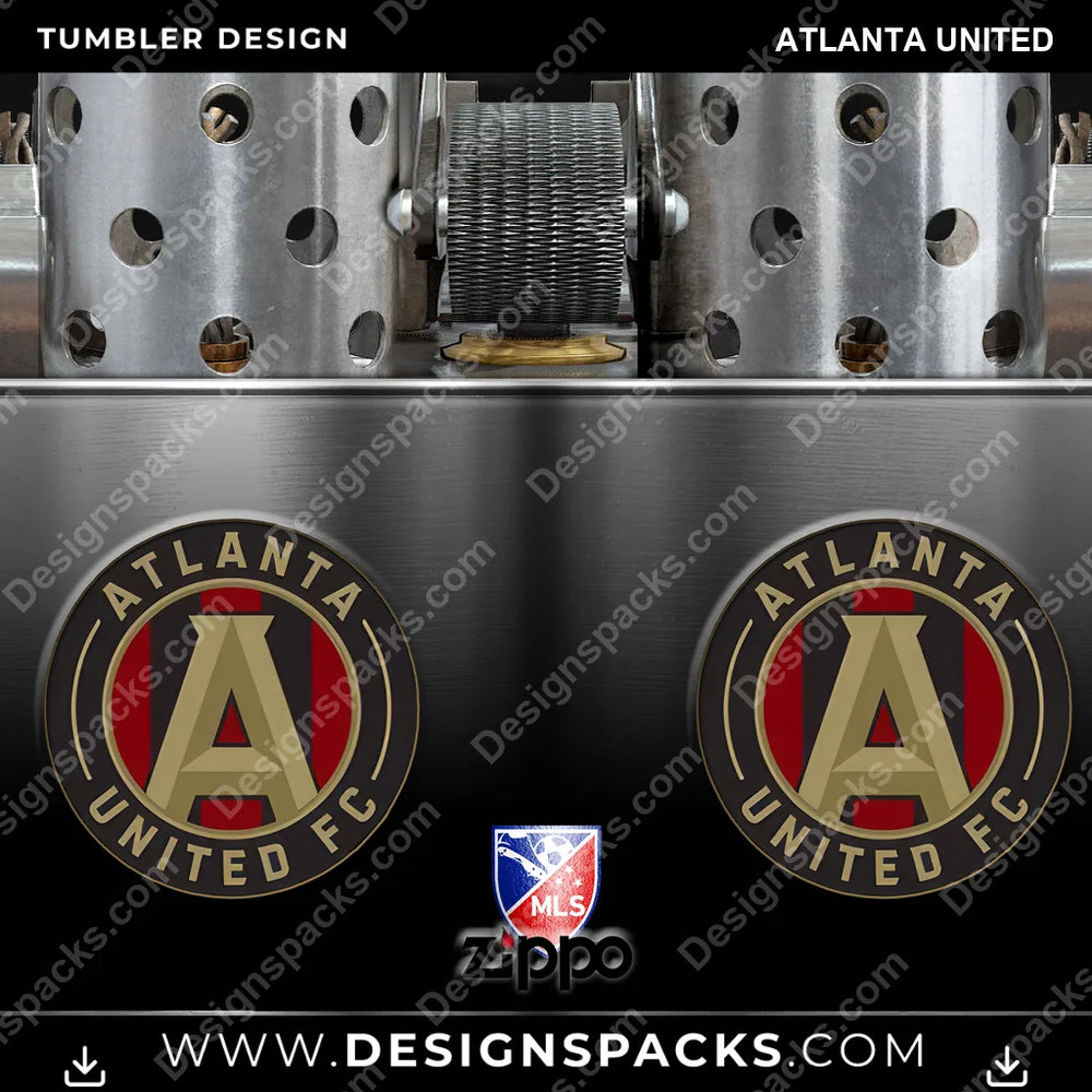 US Soccer Zippo Lighter Atlanta United Tumbler Digital Wrap Design Download