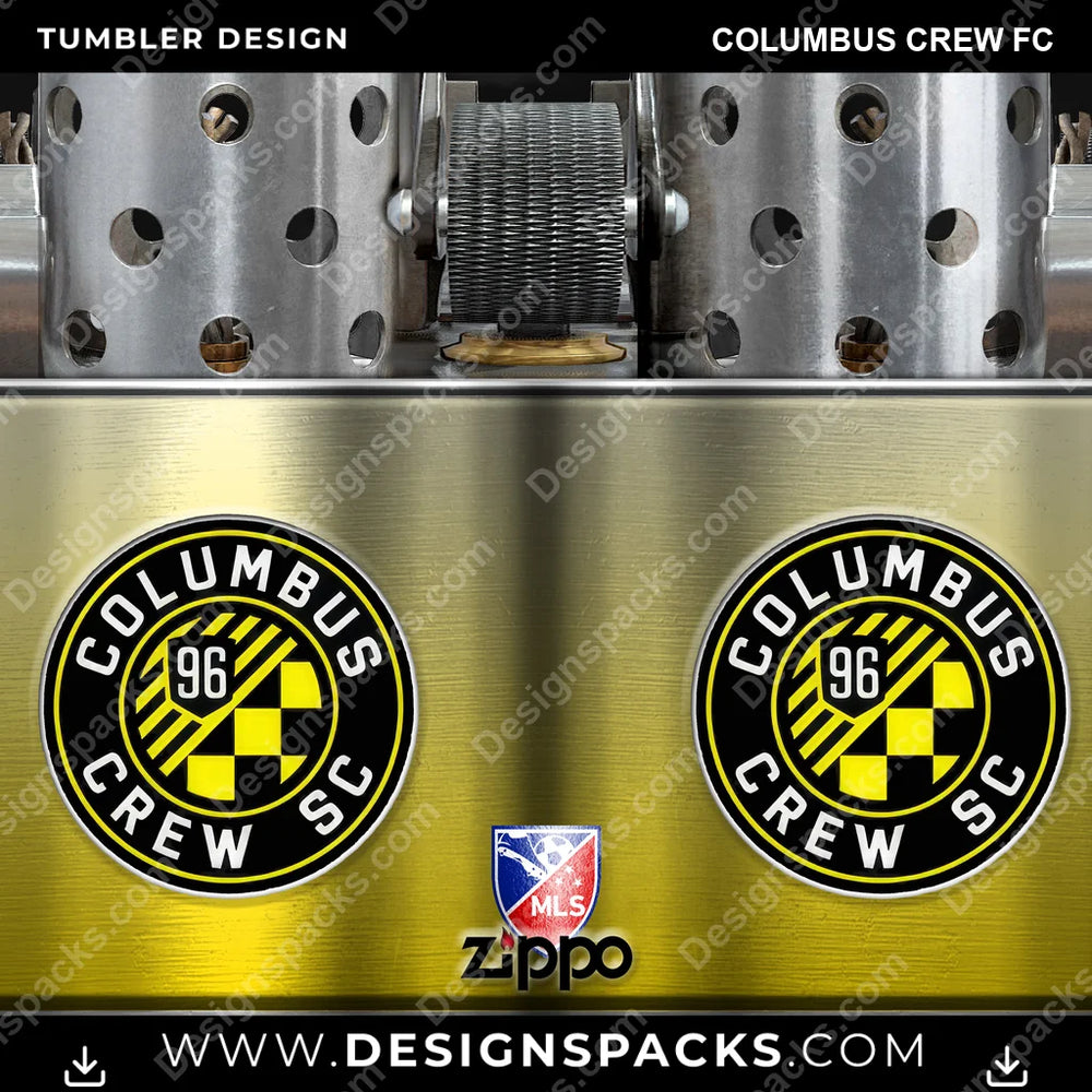 US Soccer Zippo Lighter Columbus Crew FC Tumbler Digital Wrap Design Download