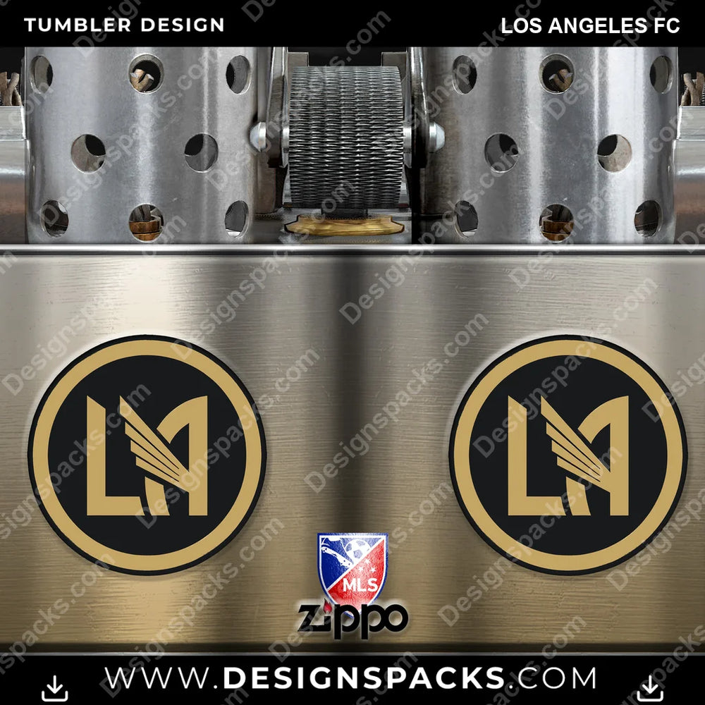 US Soccer Zippo Lighter Los Angeles FC Tumbler Digital Wrap Design Download