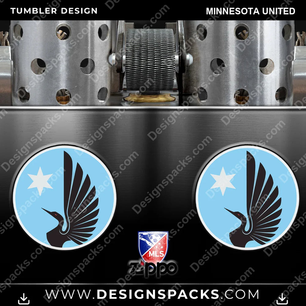 US Soccer Zippo Lighter Minnesota United Tumbler Digital Wrap Design Download