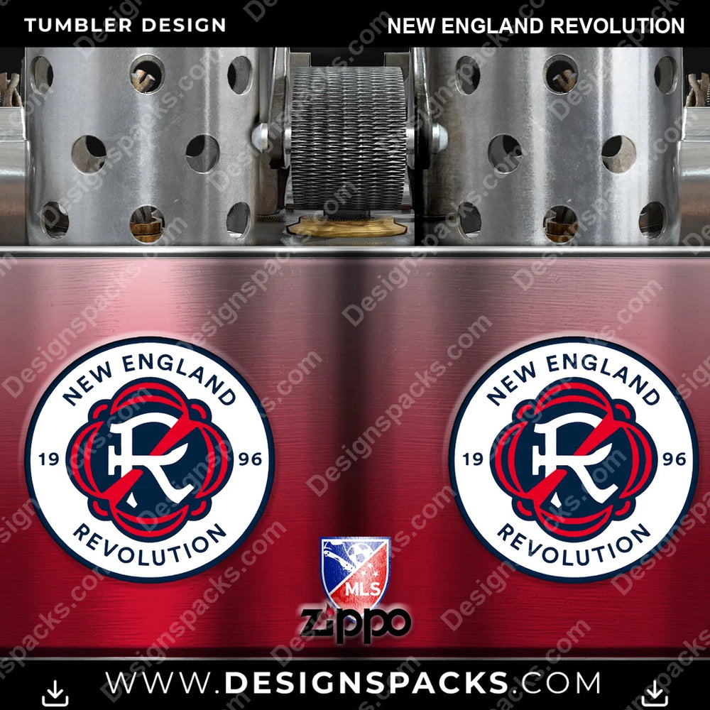 US Soccer Zippo Lighter New England Revolution Tumbler Digital Wrap Design Download