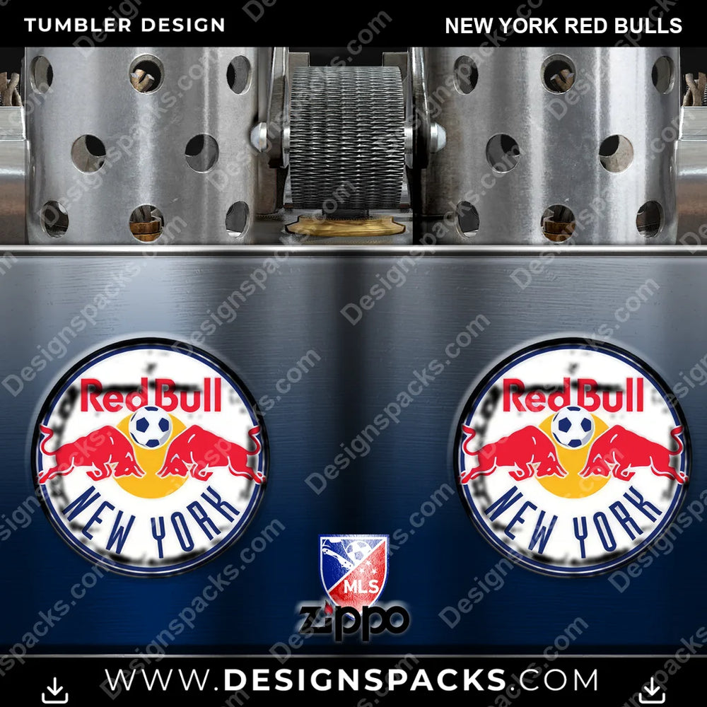 US Soccer Zippo Lighter New York Red Bulls Tumbler Digital Wrap Design Download