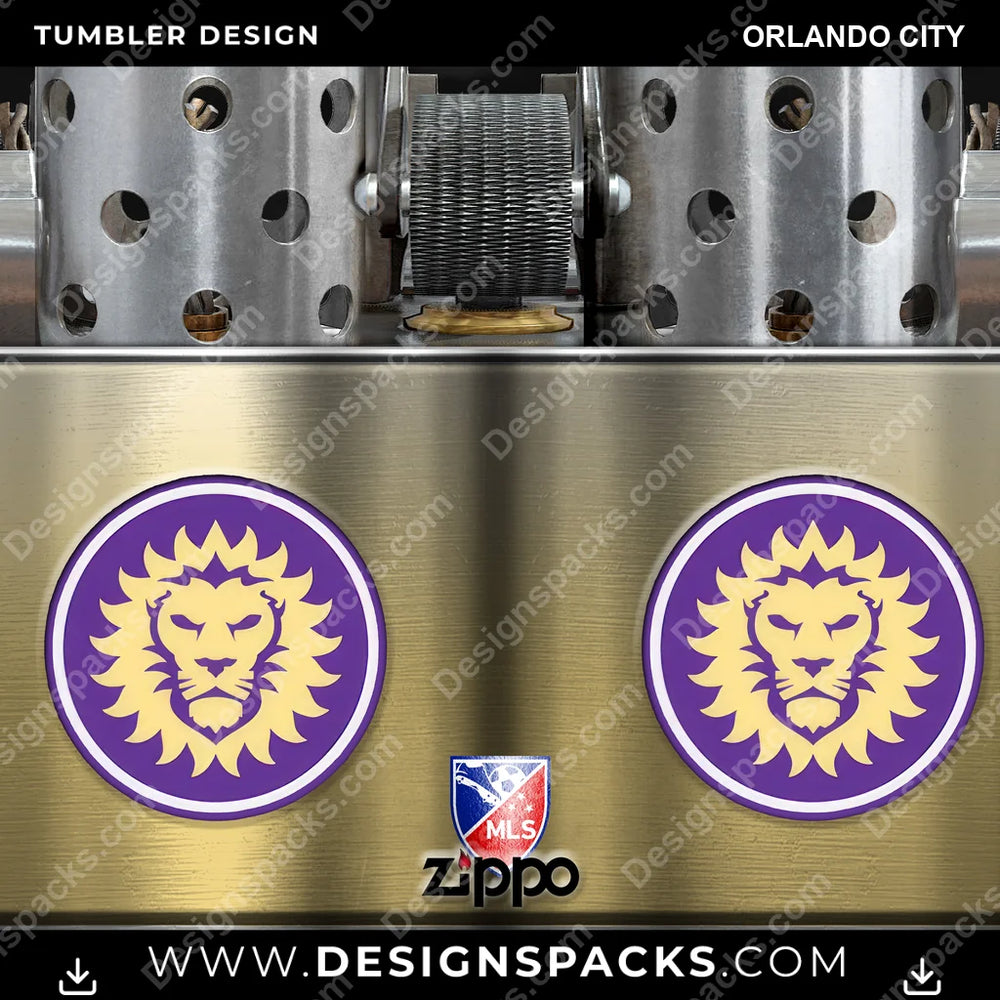 US Soccer Zippo Lighter Orlando City Tumbler Digital Wrap Design Download