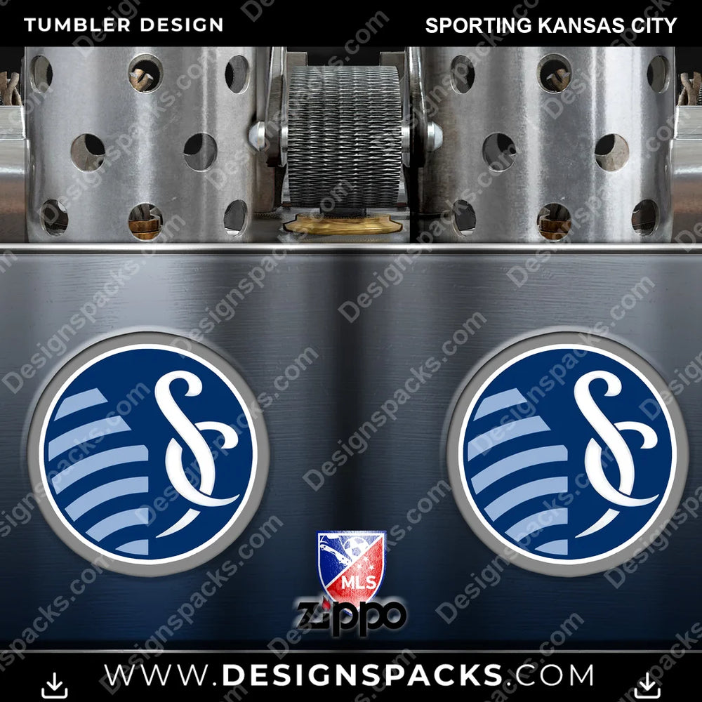 US Soccer Zippo Lighter Sporting Kansas City Tumbler Digital Wrap Design Download