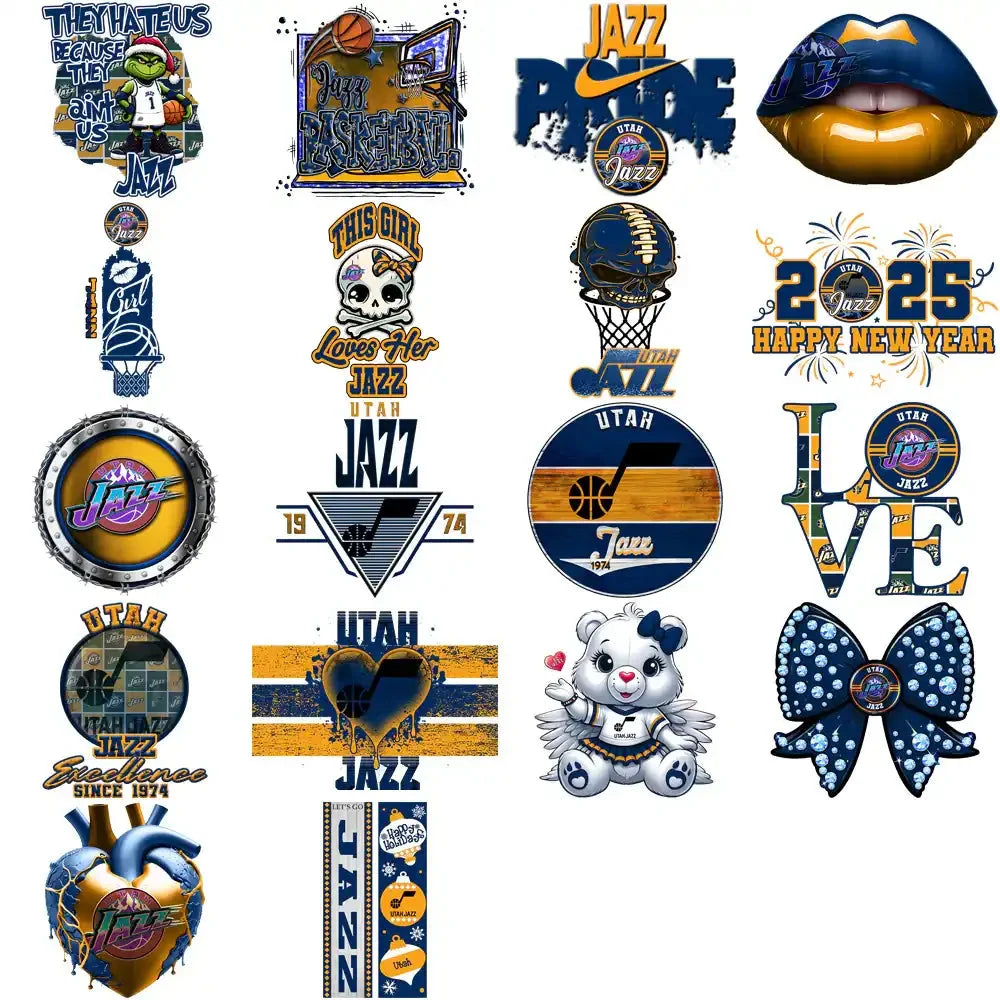 56 Utah Jazz Basketball Designs Bundle PNG