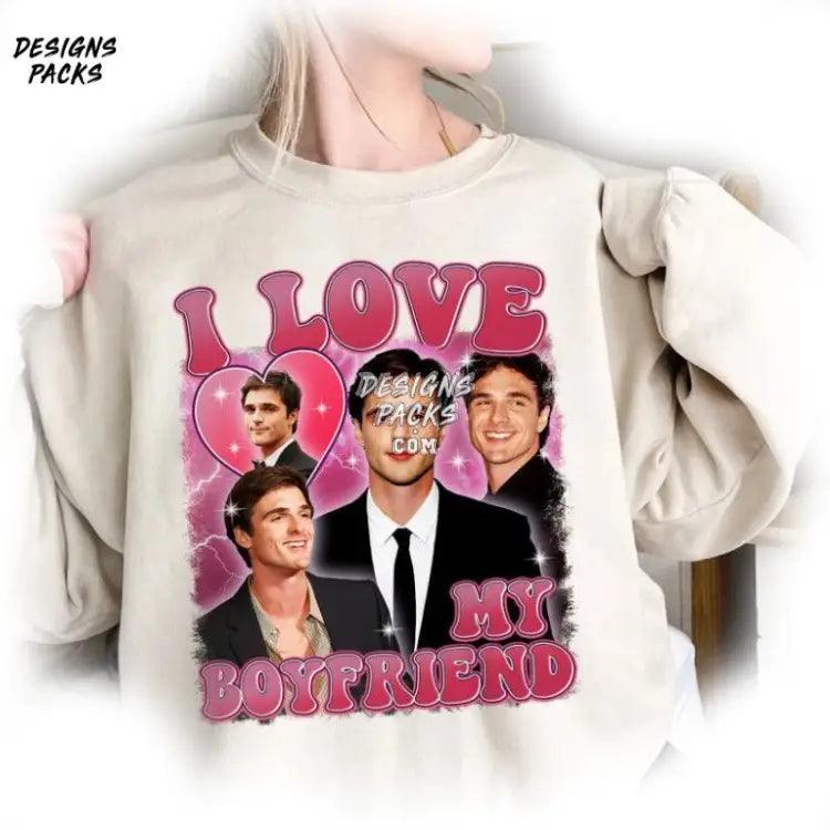 Valentine Day Jacob Elordi Merch I Love My Boyfriend Png Design