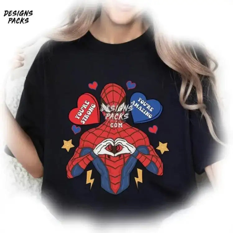 Valentine Spiderman Marvel Avengers Heart Png Design