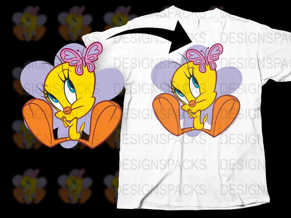 Valentine's Day Tweety Bird Graphic Png Digital Download