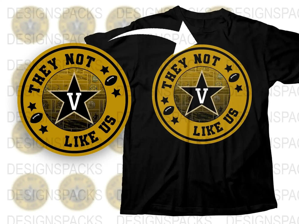 Retro Star Graphic T-Shirt, They Not Like Us Vintage Shirt, Circle Emblem Tee, Unisex Casual Shirt