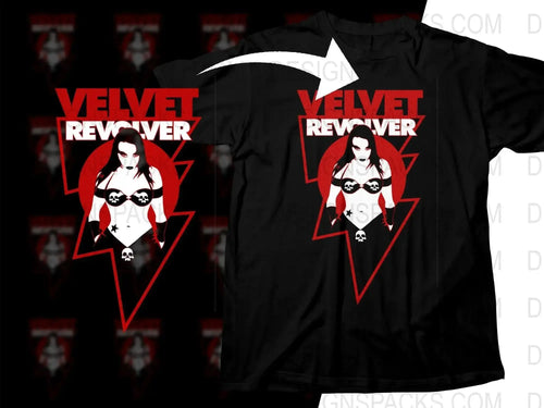 Velvet Revolver Design Women's Png Halftone Digital Download