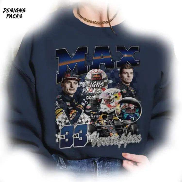 Verstappen Racing Max Vintage Png Design