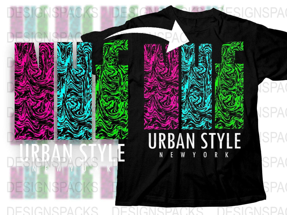 Vibrant Abstract Swirl Pattern Graphic Png Digital Download