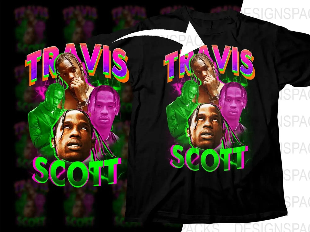 Vibrant Travis Scott Graphic Design Art Png Digital Download