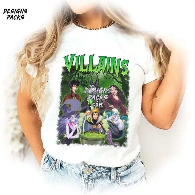 Villains Squad Bad Girls Cartoon Retro Png Design