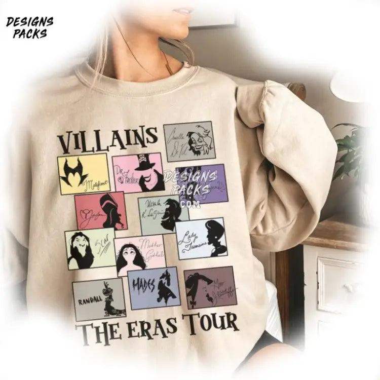Villians Villain Family Cartoon Vintage Villains Eras Tour Png Design