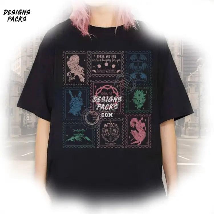 Vintage Acotar Bookish A Court Of Thorn And Roses Rhysand The Bat Boys Doodle Art Png Design