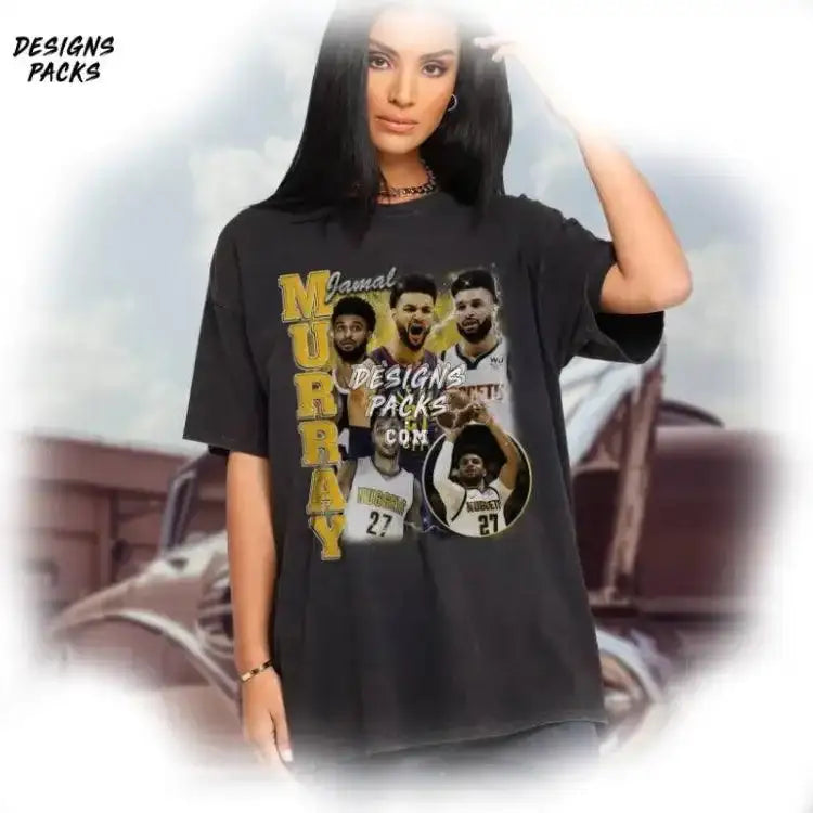 Vintage Basketball Player Sports Lover Wash Jamal Murray Png Design
