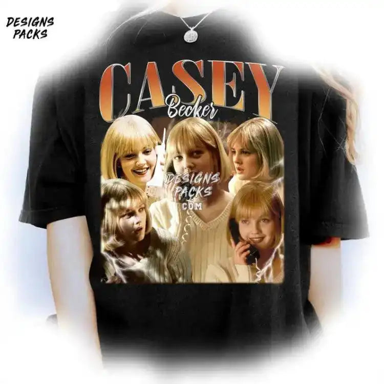 Vintage Casey Becker Scream Movie Png Design