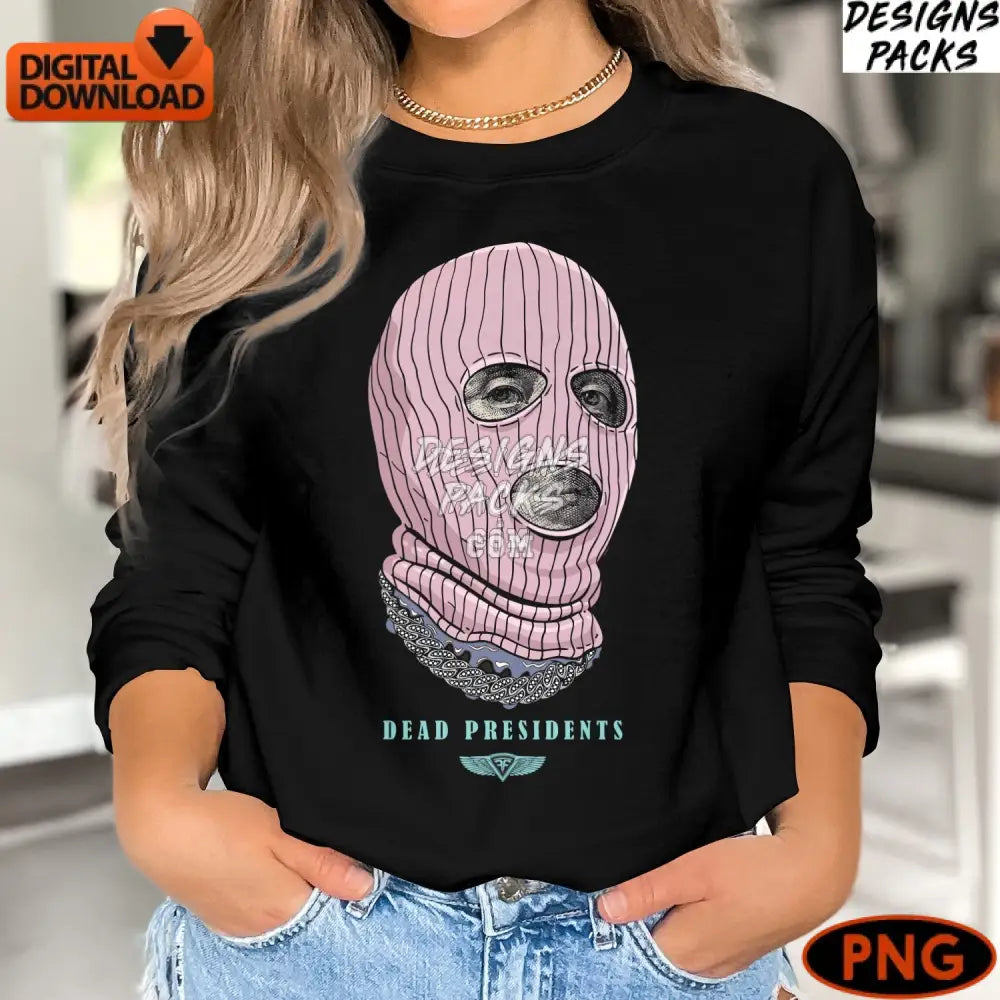 Vintage Dead Presidents Dog Head Portrait Digital Print Instant Download Png Eclectic