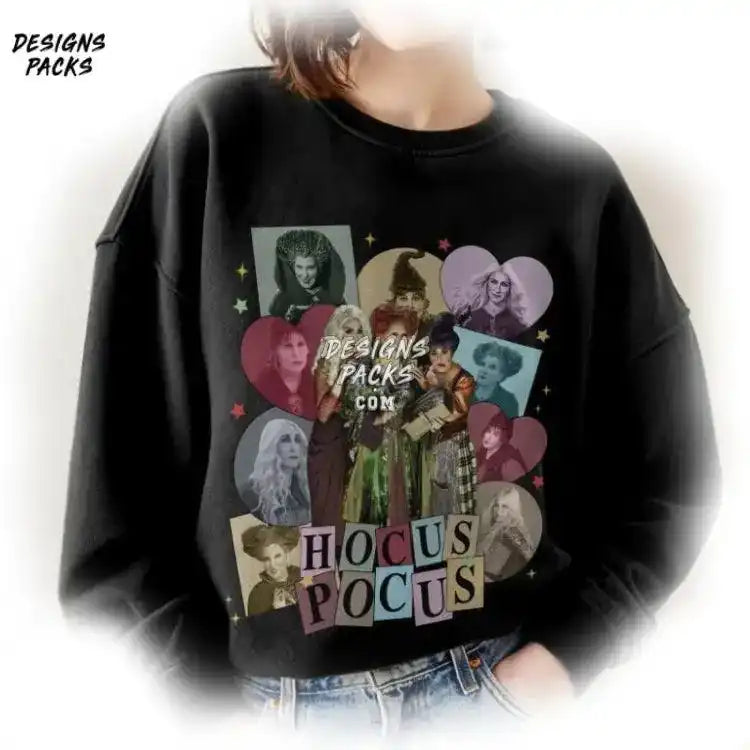 Vintage Halloween Funny Sanderson Sisters The Eras Tour Png Design