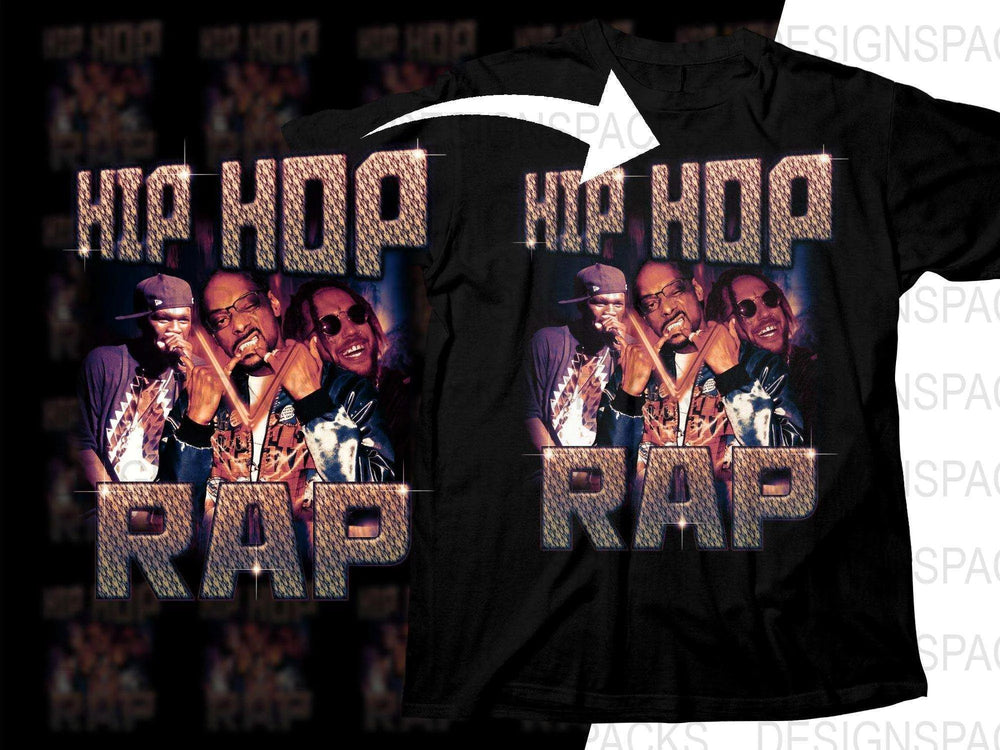 Vintage Hip Hop Rap Legend Music Bootleg Graphic Png Digital Download