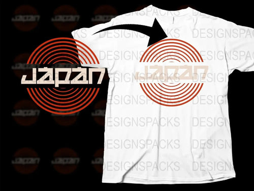 Vintage Japan Retro Logo Design Png Digital Download