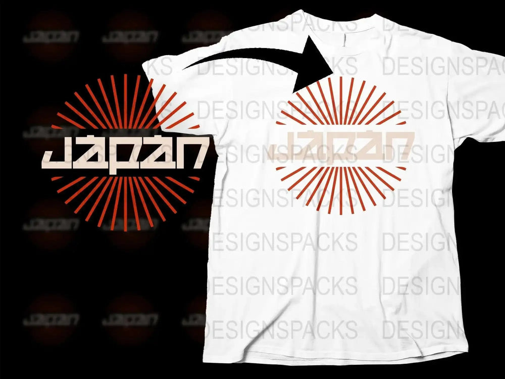 Vintage Japan Retro Logo Design Unisex Png Digital Download