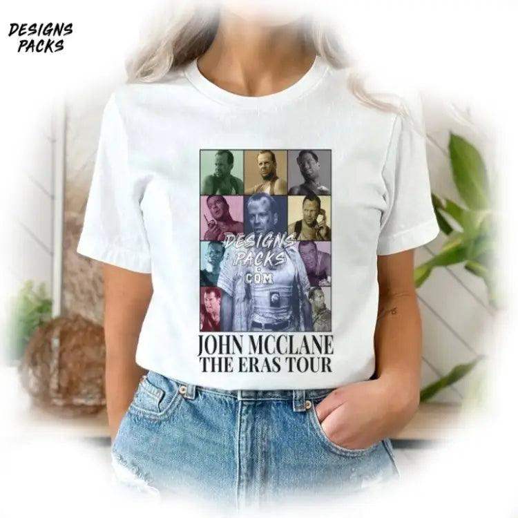 Vintage John Mcclane Die Hard Movie Eras Tour Style Png Design